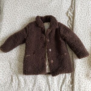 Zara Kids Sherpa Brown Jacket